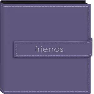 파이오니어 자수 스트랩 바느질 가죽 커버 미니 사진 앨범 모듬 친구 또는 사랑 라벤더