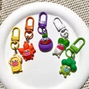 귀여운 웃긴 못난이 야채 인형 키링 대파 브로콜리 당근 옥수수