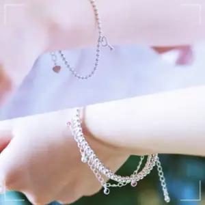 큐빅 열쇠 포인트 체인 실버 은팔찌 팔찌선물 생일선물팔찌 여름팔찌 3W02E95420