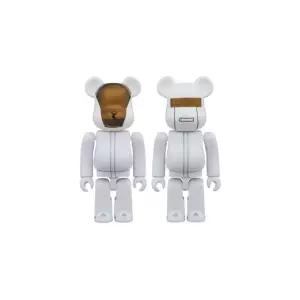 [정품] 베어브릭 Bearbrick x Daft Punk 화이트 Suit Ver. 2 Pack 100% 다프트 펑크 수트 버전 팩 902001