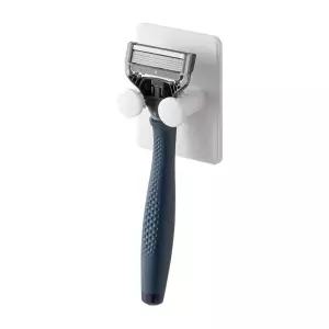 칫솔통 욕실 면도기 거치대 부착식 너비조절 칫솔걸이 수납 홀더 벽면 소품걸이