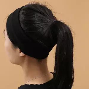 (엔젤슈슈) 베이직 반다나 헤어밴드 블랙 예쁜 터번