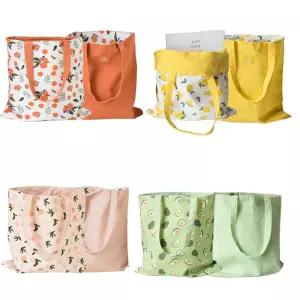 뷰레이터닷컴 후르츠 양면 캔버스 에코백 데일리백