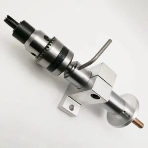 호환 다기능 드릴링 테일 스톡 라이브 센터 실버 금속 클로  미니 선반 기계 회전 DIY 액세서리  1 세트