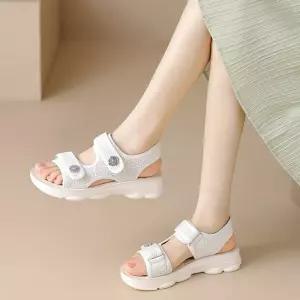 여성용 통굽 스트랩 경우 샌들 두루두루 스포츠 스위트 코디 외출용 비치슈즈 에어 소공인 동백풍 쿨 SPO마