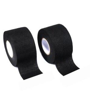 투에아스콜크 2 롤 100피트 블랙 고온 저항 절연 섬유 플란넬 전기 테이프, 자동차 배선 하네스 마찰 2(W)