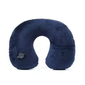 굿웰 에어 목베개 휴대용 여행 장거리 목쿠션 네이비