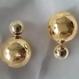 [신상오픈런]여성 기본 일상 라운드 18k 볼 귀걸이 (44092176)