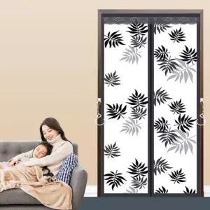 자석 방풍 비닐 커튼 외풍 차단 투명 바람 막이 중 방수 천막 우풍 창문틈 새막이