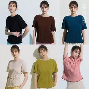 [안지크]26SS 엣지 플레어 티블라우스 6종