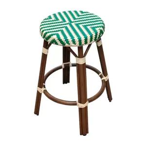 바체어 레트로 스탠딩 바스툴 라탄 높은 격탄 식탁의자 네트 바테이블 홈바