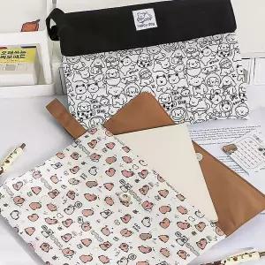 (큰손할인) 캐릭터 북파우치 패브릭 다이어리 A4 독서 북커버 파일