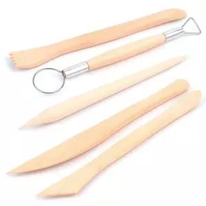 우드 지점토 조각칼 5p 찰흙 클레이 미니어처 공예 칼 조각칼 지점토끌