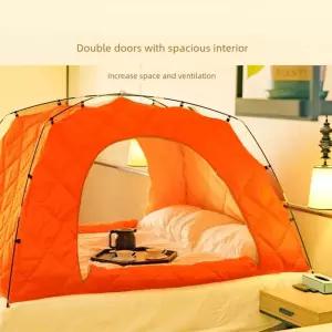 보온 방한 침대텐트 원터치 패딩 난방텐트 수면 아우얼스룸 11번가