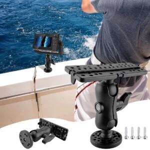 호환 360 학위 회전 볼 마운트 해양 카약 전자 어군 탐지기 마운트베이스 Fishfinder GPS 플레이트 보트 서