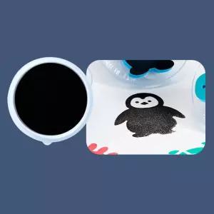 어린이집 유아미술 스탬프 도장찍기 잉크패드 검정 유아미술학원