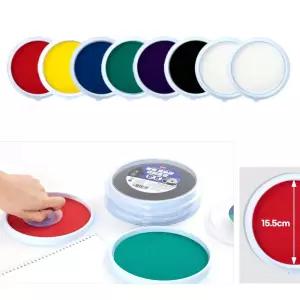 어린이집 유아미술 스탬프 도장찍기 잉크패드 8종 도장놀이 미술놀이