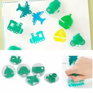 어린이집 유아미술 탈것 물감찍기스탬프 도장 물감놀이 색깔놀이