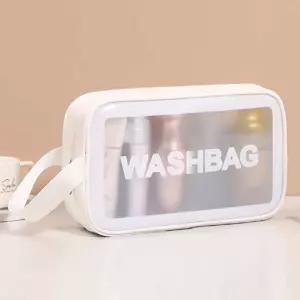 반투명 여행용 샤워백 여행 방수 세면도구 파우치 워시백 세면백