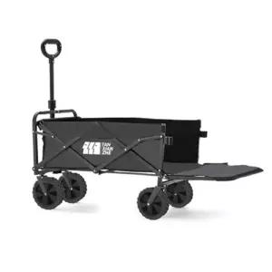 뒷문 확장 캠핑웨건 블랙 M 1P 접이식 카트 캐리어 캠핑웨건 캠핑카트