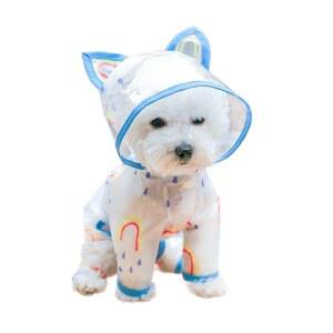 강아지우비 방수 레인코트 애견 소형견 판초 레드 반려견