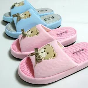 여름 베어 통굽 메쉬 거실화 시원한 사무실 슬리퍼 AJH9+7cTc