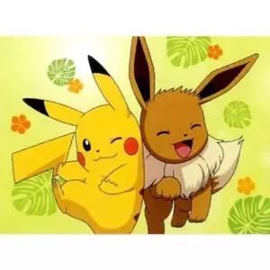 취미퍼즐 150피스 직소퍼즐 - 포켓몬스터 피카츄와 이브이