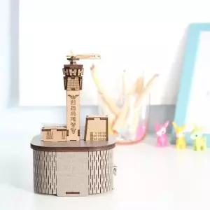 [JHQS8X3S_52AJ]조립 회전 우드 오르골 인천국제공항 (30390942A)