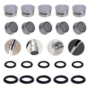 LYWBYZ 수도꼭지 에어레이터, 10Pcs 유량 제한기 플러그인 에어레이터 교체 부품, 욕실 또는 주방 싱크대용