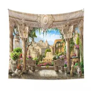 조명 대형 패브릭 창문 태트리 천 인테리어 그림 풍경 월행잉 벽 초대형 터