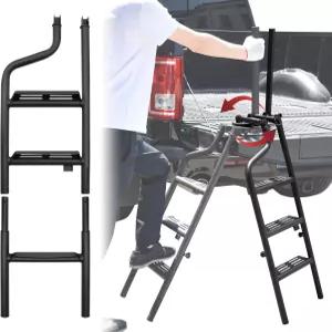 픽업 트럭용 핸드레일이 있는 접이식 및 360° 회전식 테일게이트 사다리 트럭 액세서리용 그립 핸들이