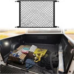 4개의 후크가 달린 SUV용 고탄성 화물망 32 x24 트렁크 정리용 63 x47 트럭 안전한 적재 유지를 위한 대형