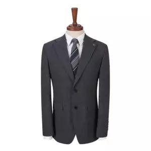 파렌하이트지이크 블루핀 슬럽 체크 싱글 수트 자켓_FIJAA2351