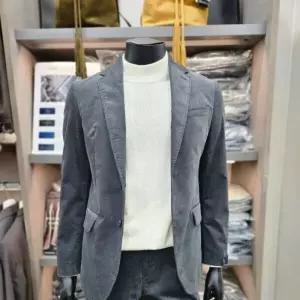 파렌하이트지이크 그레이 면혼방벨벳자켓 FJE4337_JK