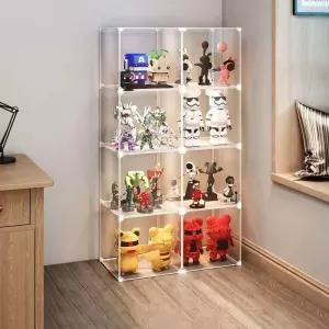 피규어 전시장 진열장 유리 정리 대형 조립 아크릴 진열대 미니 건담 조명 인형 케이스