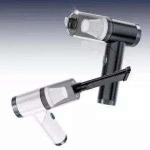 차량용 먼지 에어건 공기 주입 휴대용 무선 청소기 블랙