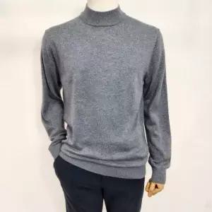 파렌하이트지이크 캐시미어 실크 반목 니트 그레이_U11FL