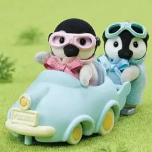 실바니안 패밀리 펭귄 듀오 붕붕카 세트 인형 피규어 장난감