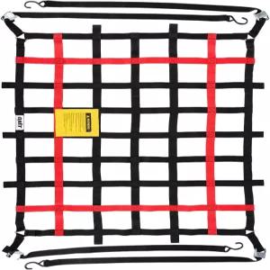 픽업 트럭 침대용 오리온 모터 테크 카고 네트 SUV ATV 오일 리그 랙용 3.5피트 x 4.2인치 숏 베드 S-훅