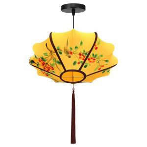 빈티지 조명 패브릭 거실 스테인드글라스 랜턴 브라이트 소품 LED 전구x 벽조명