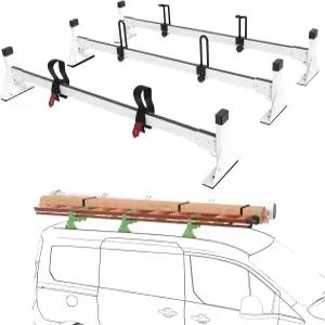 스타원 46인치 밴 래더 랙 루프 장착 - 2014-온 포드 트랜짓 커넥트 화이트 3바 800파운드