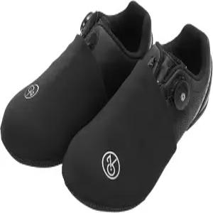 YKYWBIKE 사이클링 슈즈 커버 써멀 토 겨울 오버 프로텍터 남성용 방풍 하프 슈 산악 도로 자전거용