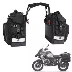 스포츠 바이크 오토바이 안장 가방 방수 20L 사이드 파니 BMW R1200GS F850GS ADV 스즈키 여행용 수납 하드