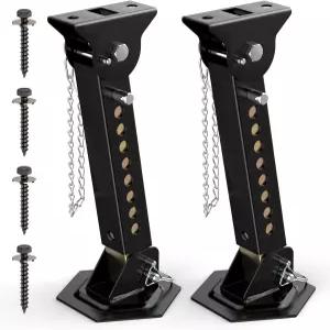 텔레스코핑 RV 캠핑카 액세서리 - 트레일러 스태빌라이저 잭 2팩 12인치에서 18인치로 조절 가능 슬라이드