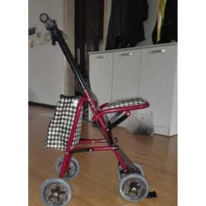 의자 큰바퀴 경량 할머니 마실 보조 보행기 휴대용