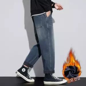 바지 캐주얼 추동 빈티지 남성패션 청바지 배기핏 배기 기모 긴바지 일자 신당 DL4