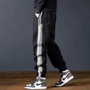 바지 캐주얼 추동 배기핏 스트라이프 배기 신상품 조거 청바지 남성패션 DL4