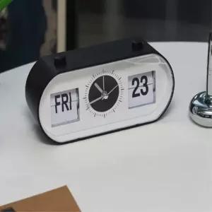 모던 플립 달력 시계 탁상용 라운드 디자인 인테리어 감성 소품
