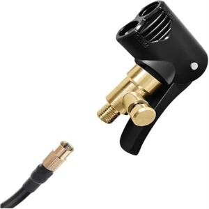 호환 2-in-1 자전거 에어 노즐 황동 휴대용 인플레이터 펌프 타이어 척 밸브 커넥터 어댑터 휠 부품