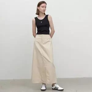 나인(Atelier Nain) (택가:85,000원)에센셜 코튼 데님 롱 스커트(SK-4919)